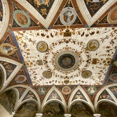 Soffitto affrescato in Palazzo Ducale